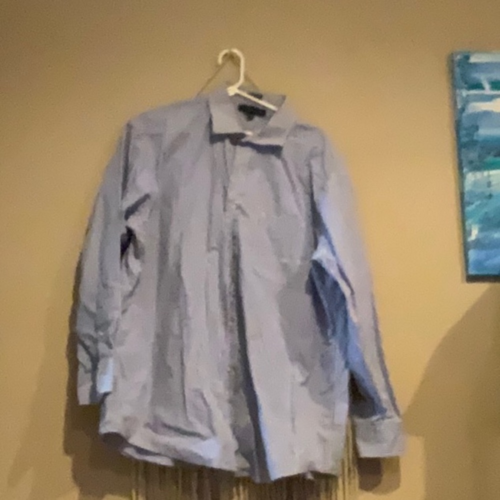 Button up collared shirt with blue checkered print Tommy Hilfig-her